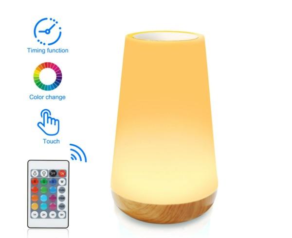LED Tischlampe - RGB Licht - Touch Sensor & Fernbedienung